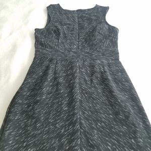 Spacelike black and white dress